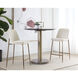 Zeke 37.75 inch Antique Brass / Bergen Ivory Counter Stool